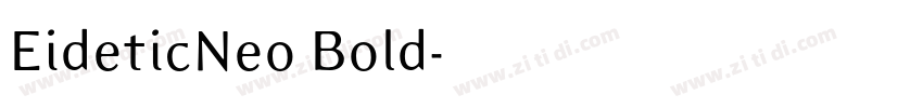 EideticNeo Bold字体转换